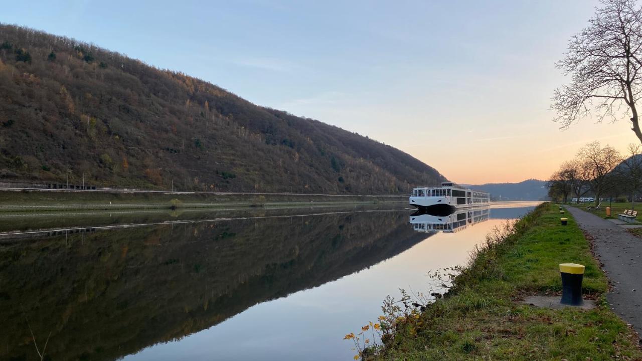 Direkter Moselblick 126M² Grosser Altbau Und Terrasse Sankt Aldegund Buitenkant foto